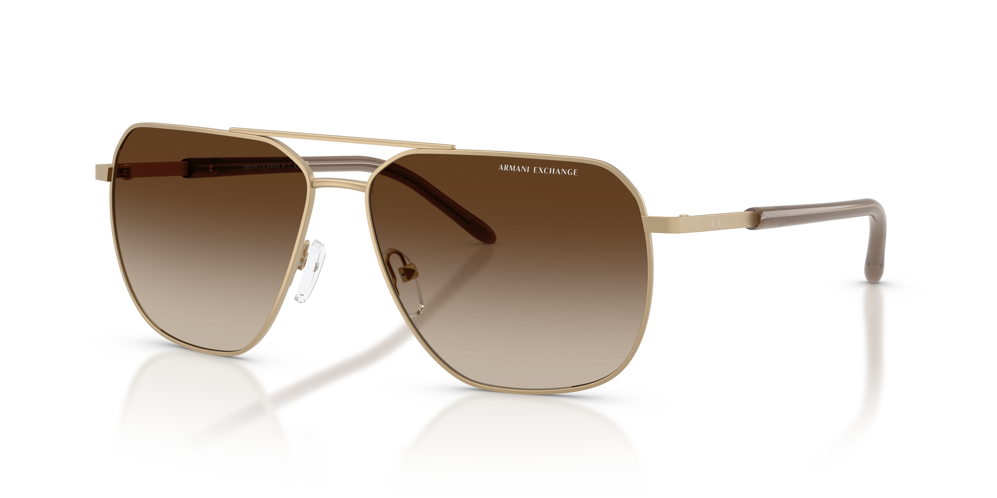 Armani Exchange AX2057S L (59 - 14) with Brown lenses and Black