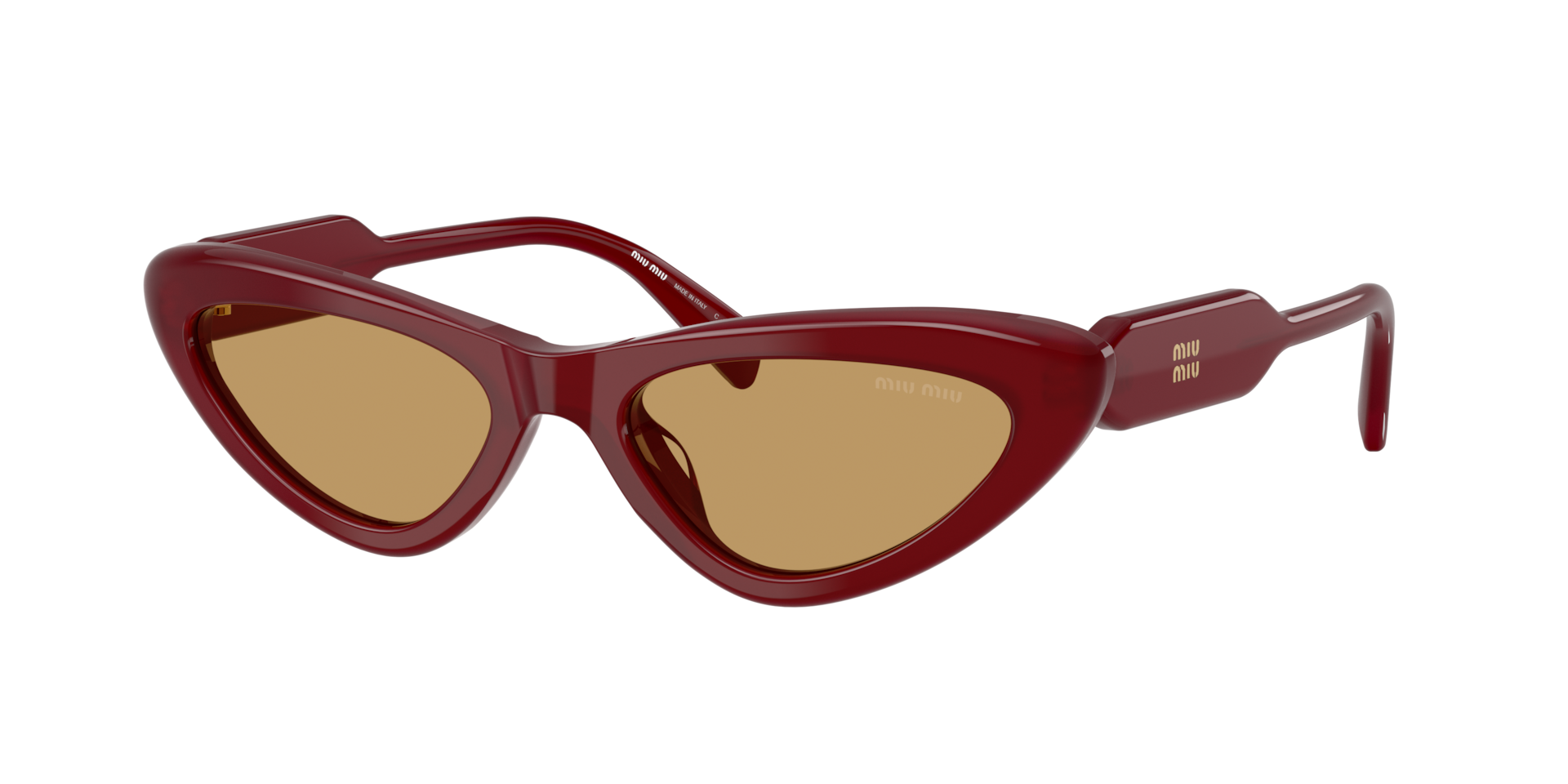 Miu Miu Woman Sunglass MU B11SU -  Frame color: Opal Burgundy, Lens color: Brown