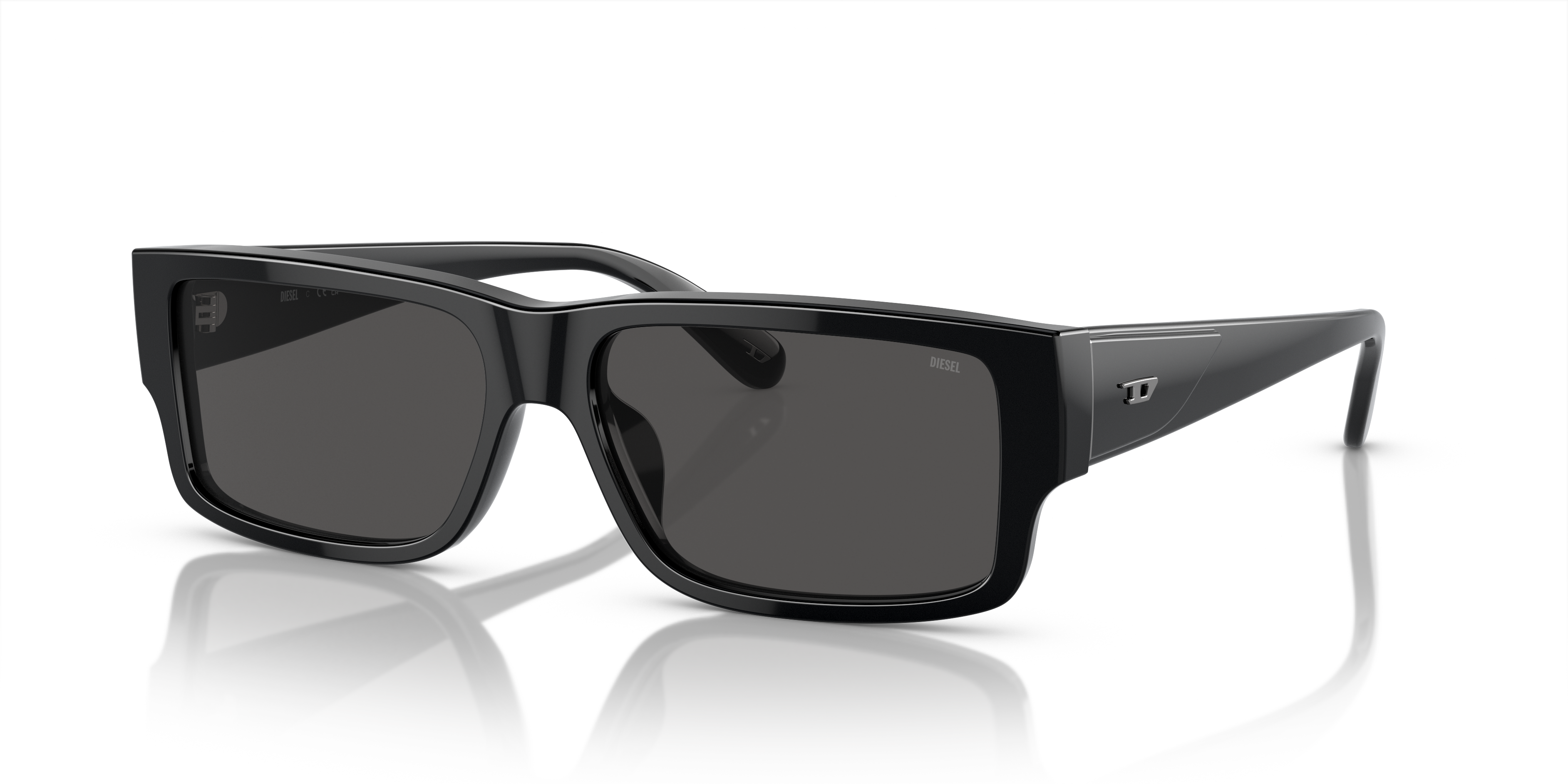 DIESEL Square Sunglasses 美品 箱、ケースあり 完売品 Diesel DL2003 M (57 - 15) with Grey lenses and Black frame