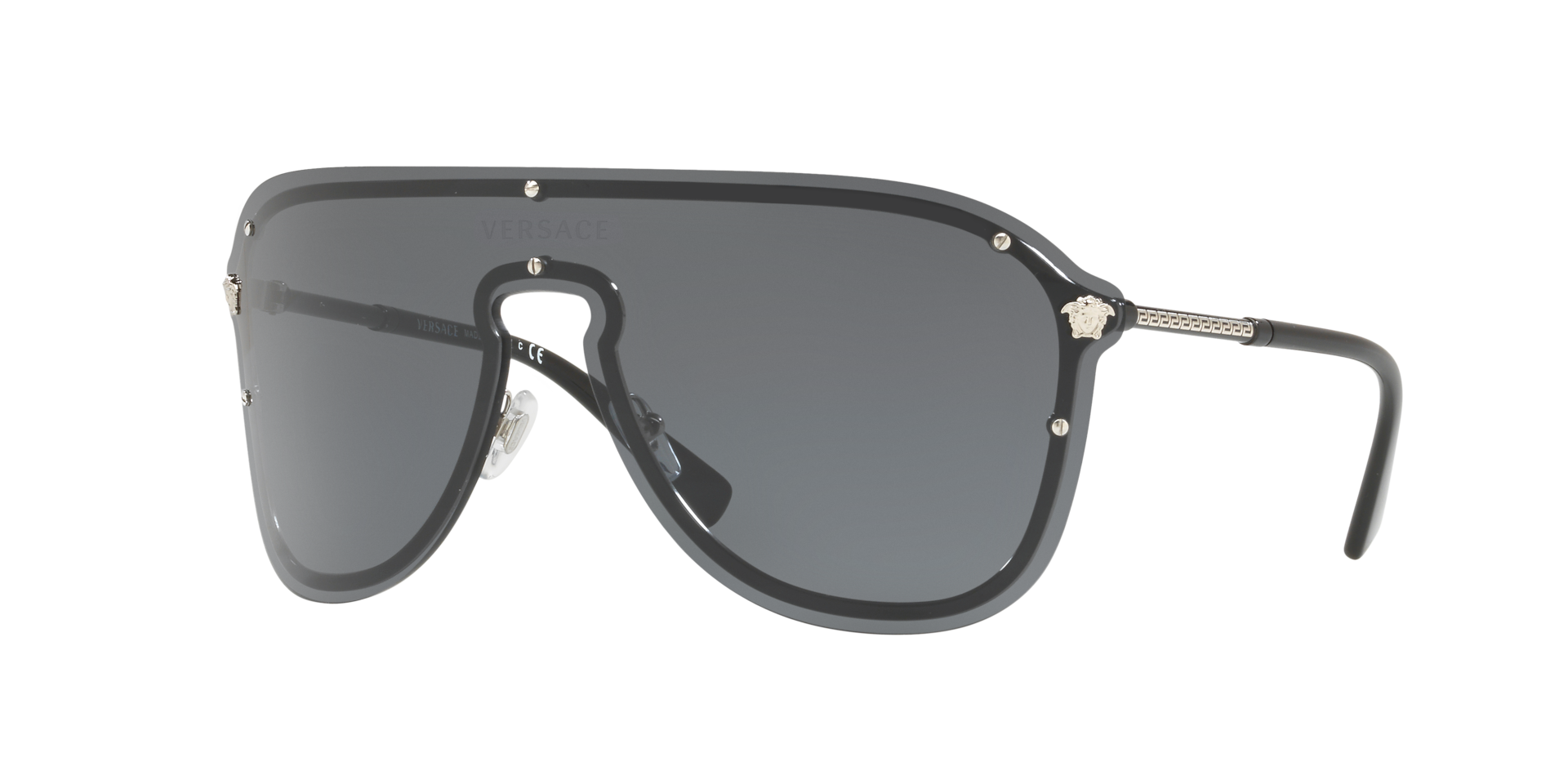 Versace Woman Sunglass VE2180 -  Frame color: Silver, Lens color: Dark Grey