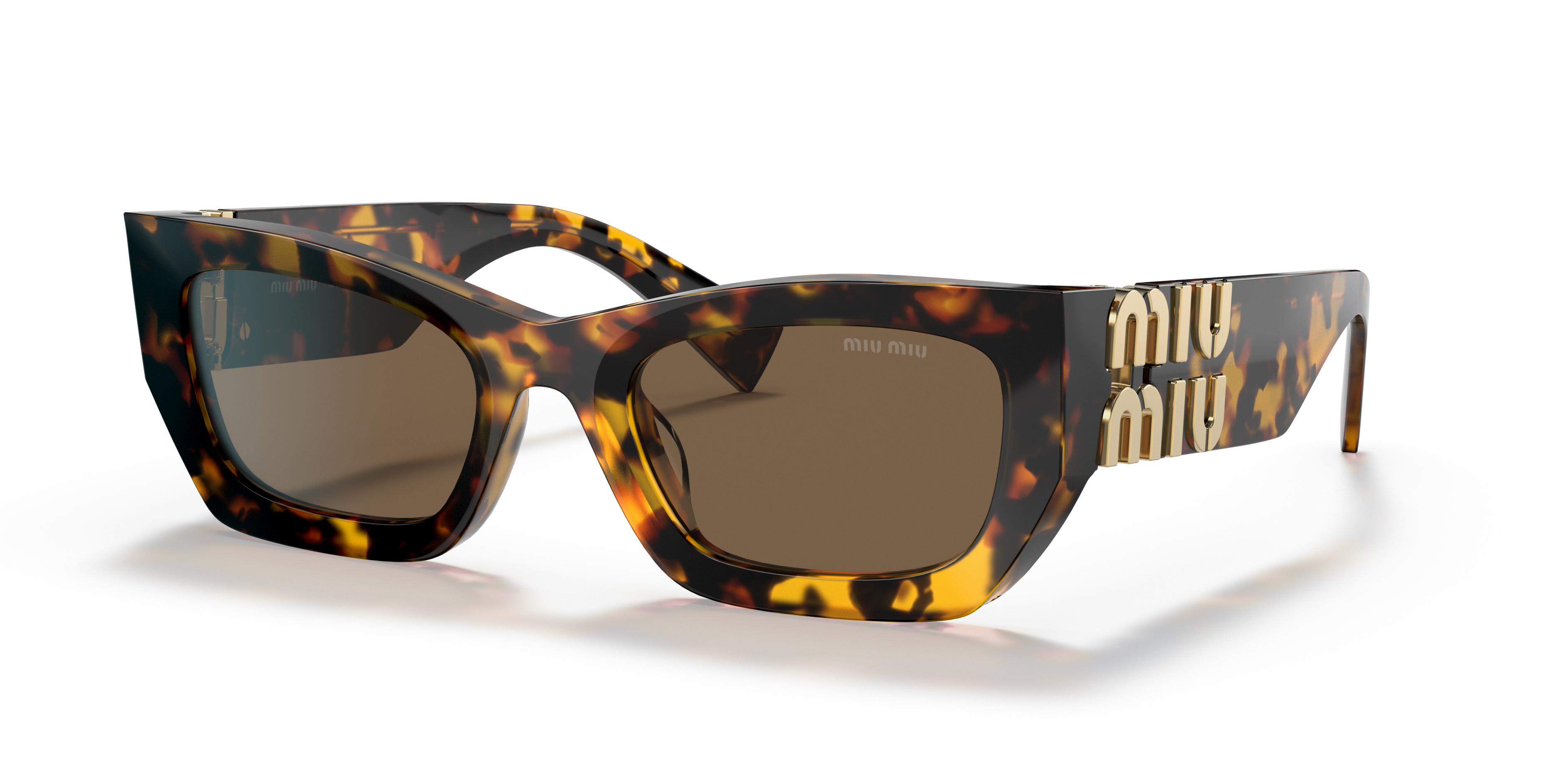 Miu Miu MU 09WS XL (53 - 22) with Brown lenses and Tortoise frame