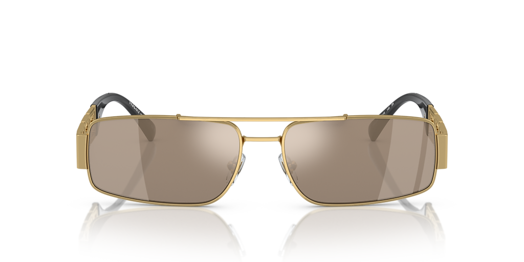 Versace VE2257 XL (60 - 16) with Brown lenses and Gold frame