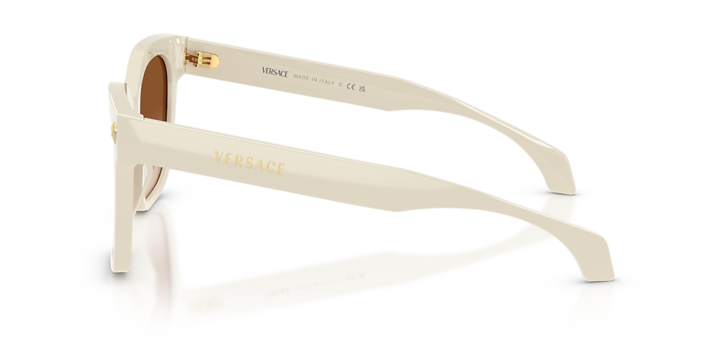 Versace VE4511 L (55 - 19) with Brown lenses and White frame