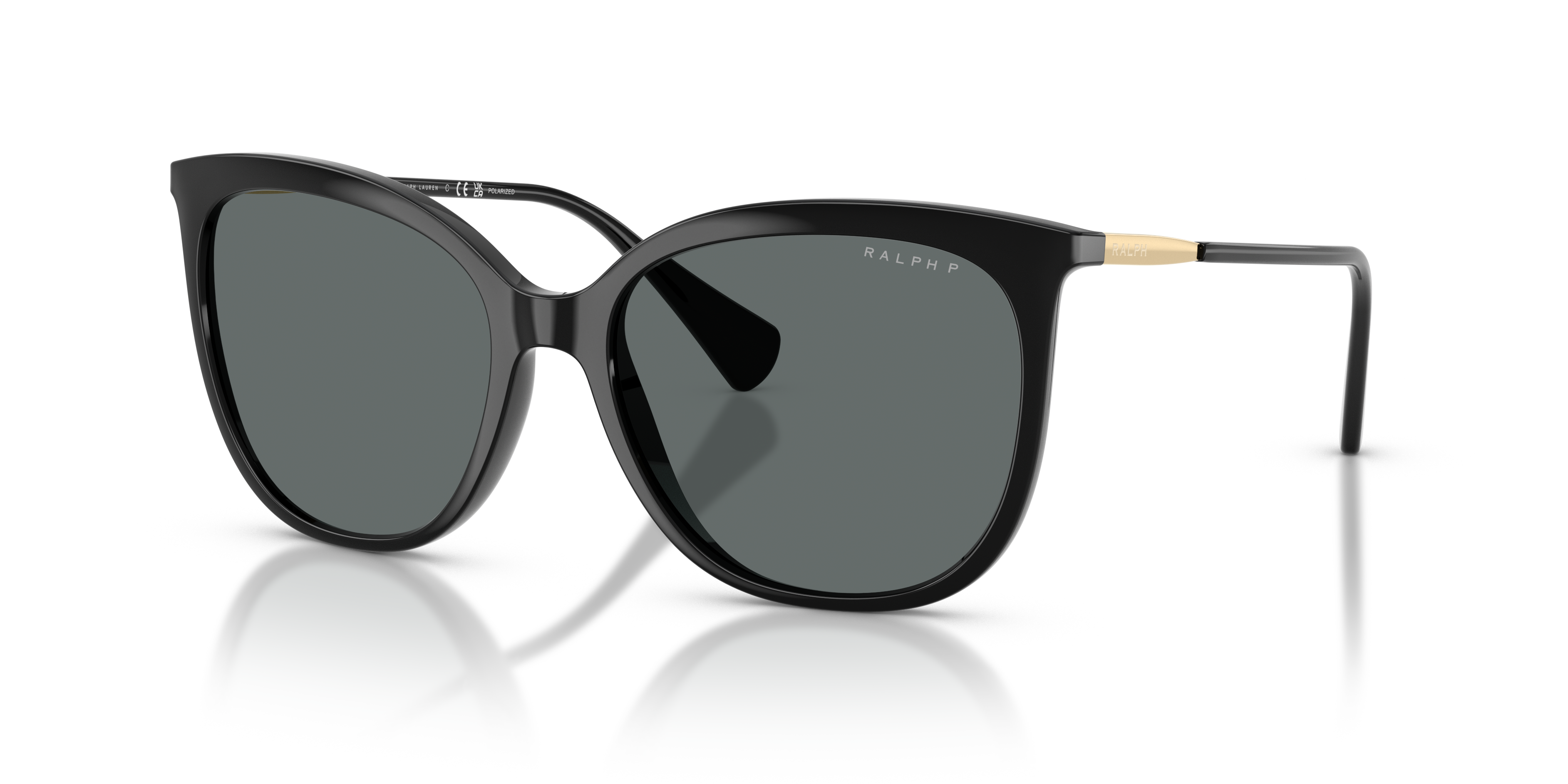 Ralph Lauren ジャー　キャニスター　クリスタル　ラルフローレン Ralph RA5248 L (56 - 17) with Grey lenses and Black frame