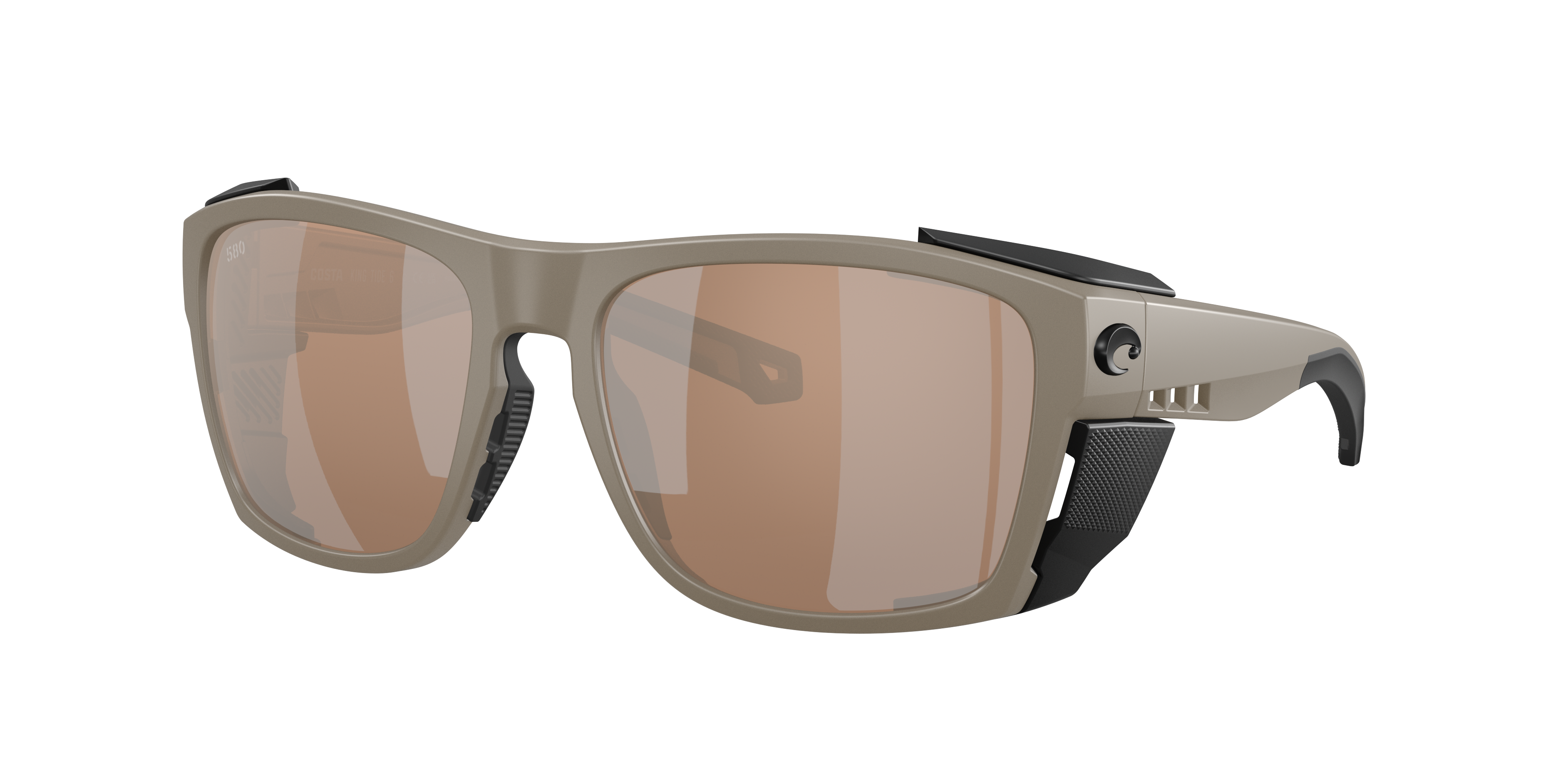 Costa Man Sunglass King Tide 6 -  Frame color: Matte Sand, Lens color: Copper Silver Mirror