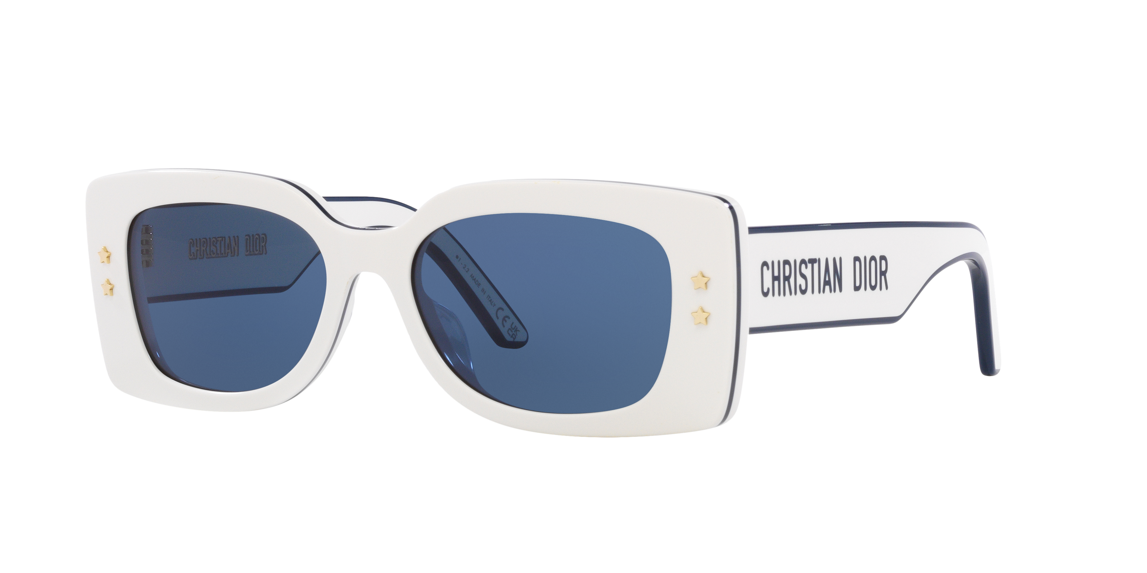 DIOR DiorPacific S1U XS (53 - 17) with Blue lenses and Beige frame