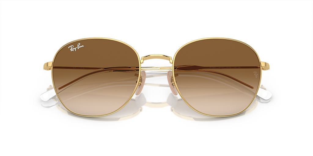 Ray-Ban RB3809 L (53 - 20) with Brown lenses and Gold frame