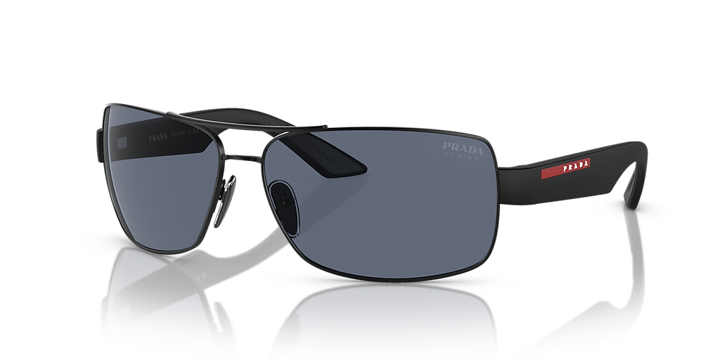 Prada Linea Rossa PS 50ZS XXL (65 - 14) with Blue lenses and Black