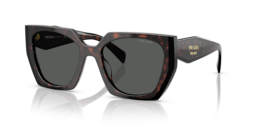 Prada PR 15WS M (54 - 19) with Grey lenses and Tortoise frame