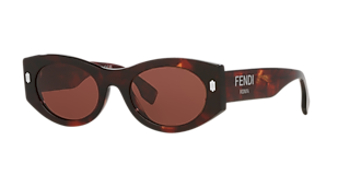 Fanfy！ Fendi FE40078I XS (51 - 20) con Cristales Azul y Montura Negro