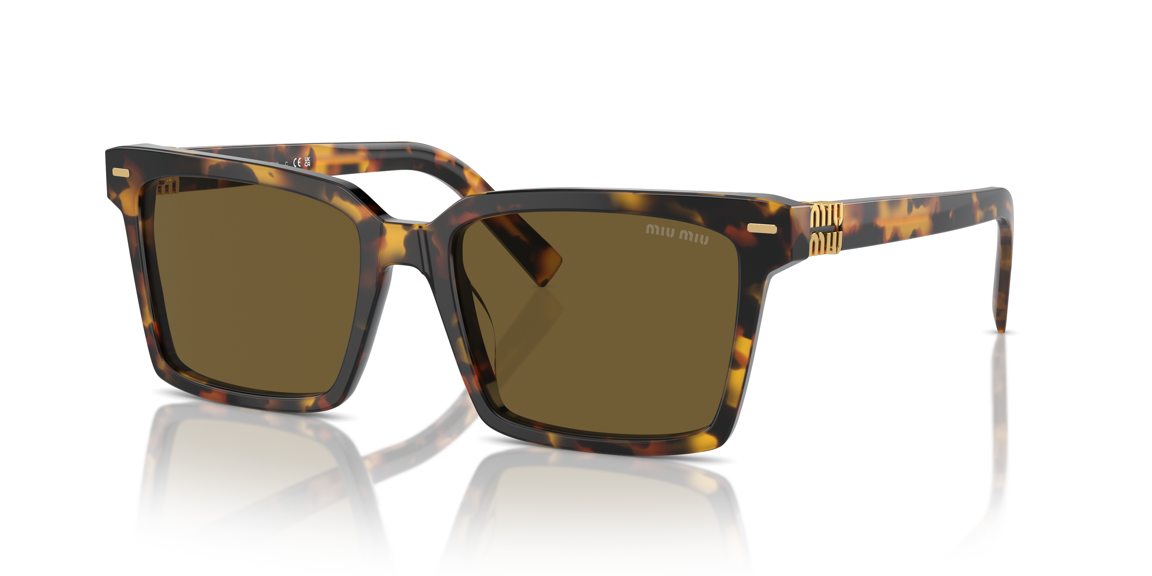Miu Miu MU 13ZS M (55 - 18) with Brown lenses and Tortoise frame