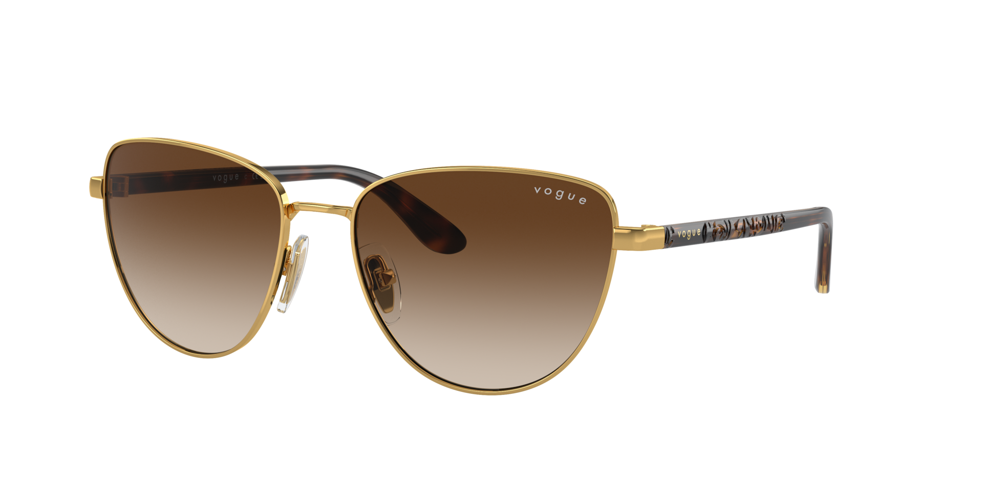 Vogue Eyewear Woman Sunglass VO4286S -  Frame color: Gold, Lens color: Brown Gradient