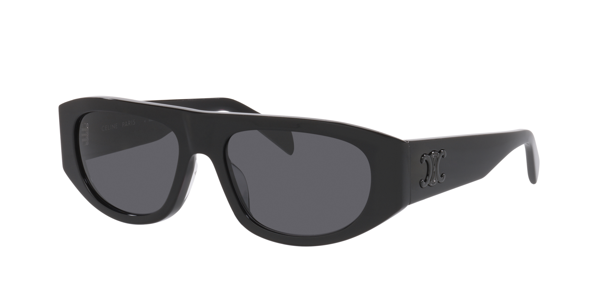 Celine Homme Sunglass Triomphe CL40334U - Couleur du Monture Noir Couleur de Lentille Gris 440 €