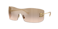 Miu Miu MU B53S L (0 - 144) with Brown lenses and Gold frame