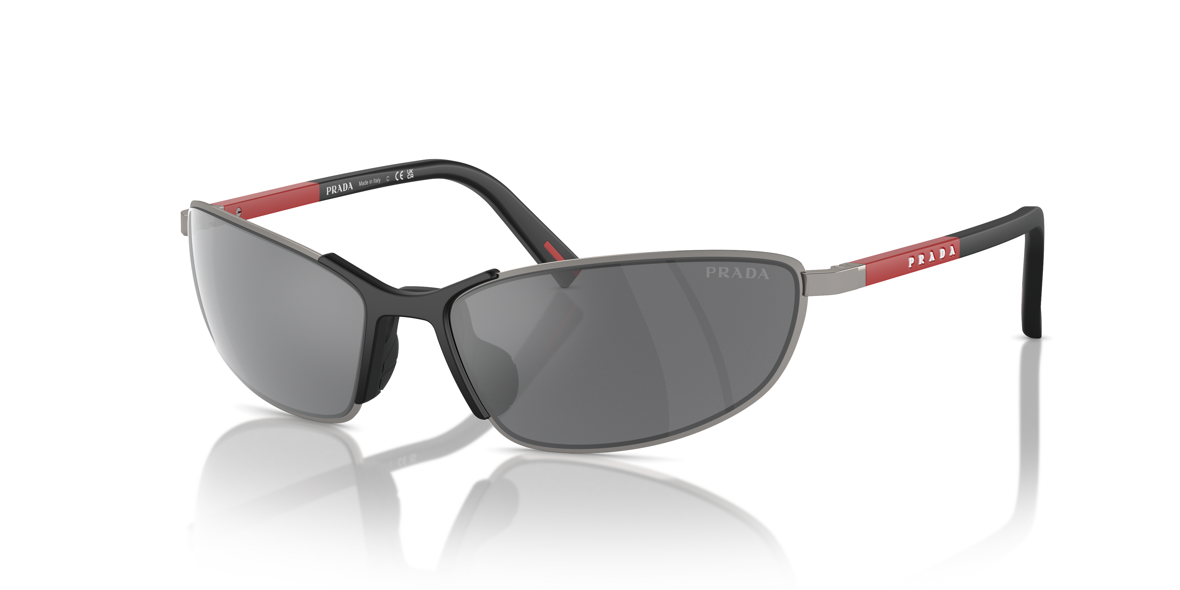 Prada Linea Rossa PS 55ZS L (60 - 17) with Grey lenses and Grey