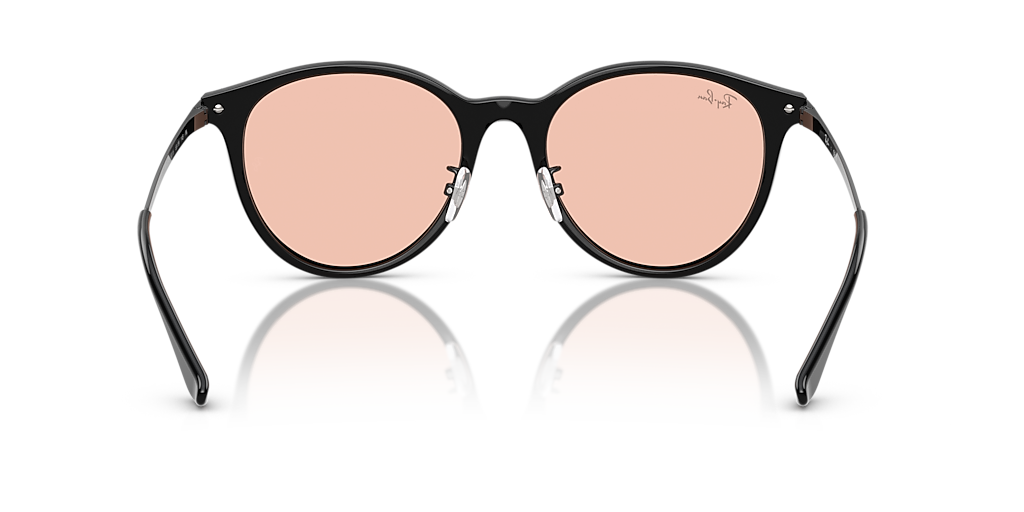 Ray-Ban RB4334D XXL (55 - 19) with Pink lenses and Black frame