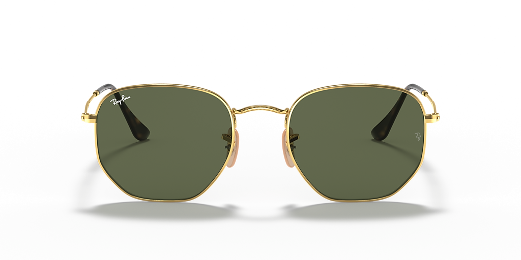 Ray-Ban Hexagonal Flat Lenses S (48 - 21) com Lentes Verde e
