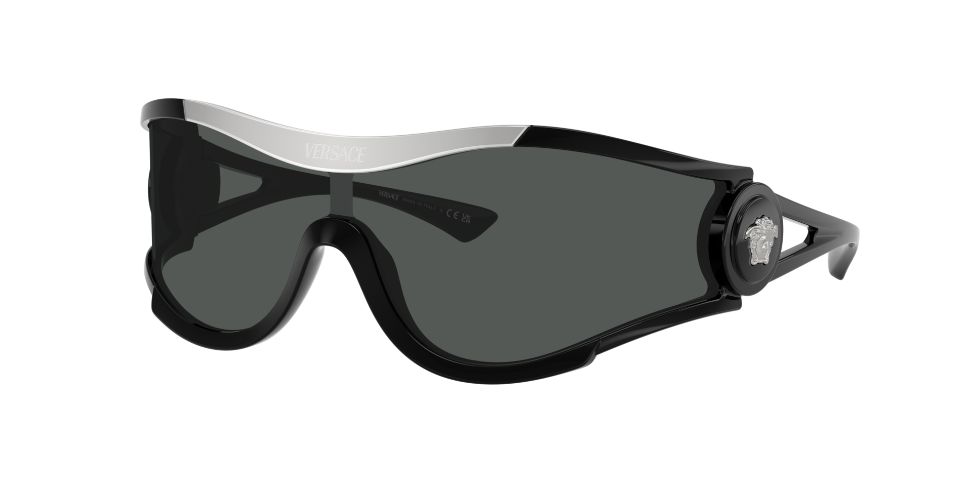 Versace Unisex Sunglass VE4475 -  Frame color: Black, Lens color: Dark Grey