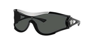 Besuchen Sonnenbrille Versace VE4475 XXL (0-142) mit Grau glÄser und Schwarz gestell Besuchen Sonnenbrille Versace VE4475 XXL (0-142) mit Grau glÄser und Schwarz gestell