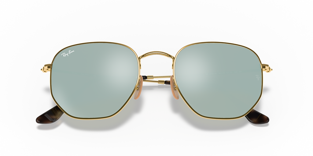 Ray-Ban Hexagonal Flat Lenses XL (54 - 21) with Silver lenses and