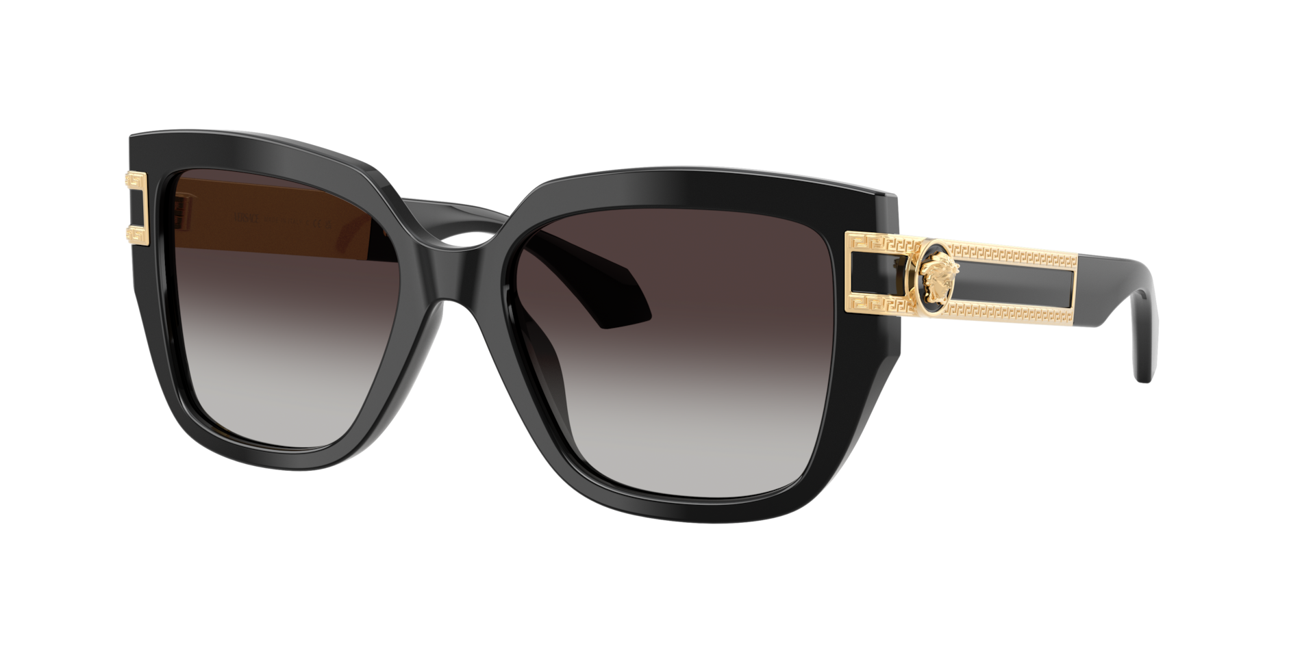 Versace Grey Woman Ve4517u Gb1/8G Sunglasses Acetate Black Squared Normal Nuanced - Image 2