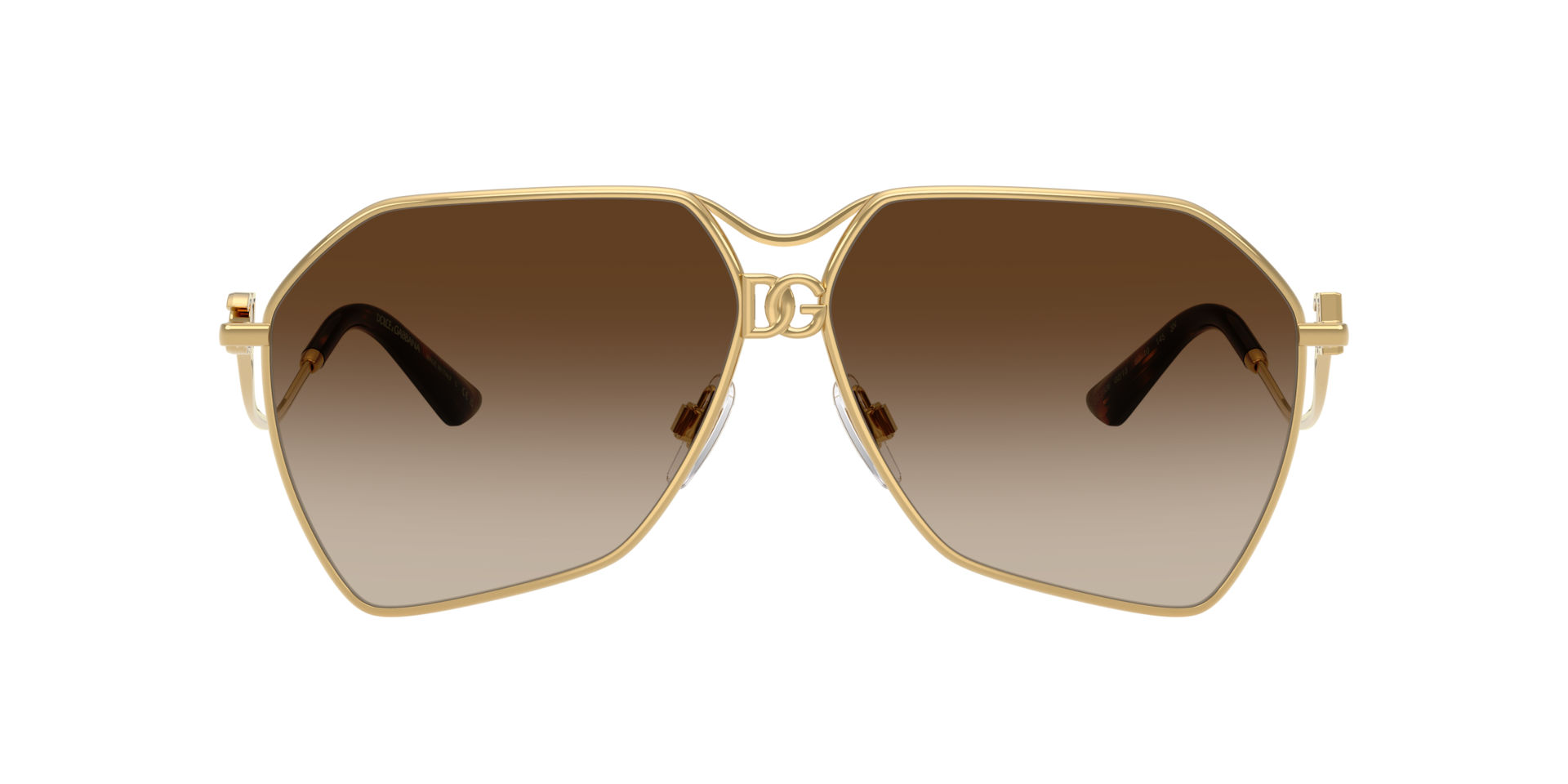 Dolce&Gabbana DG2326 XXL (62 - 10) with Brown lenses and Gold
