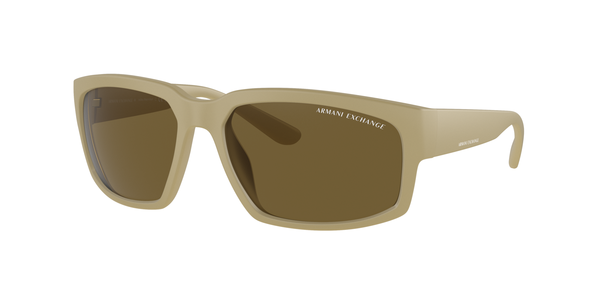 Armani Exchange Homme Sunglass AX4142SU - Couleur du Monture Beige mat Couleur de Lentille Marron fonc 47 €