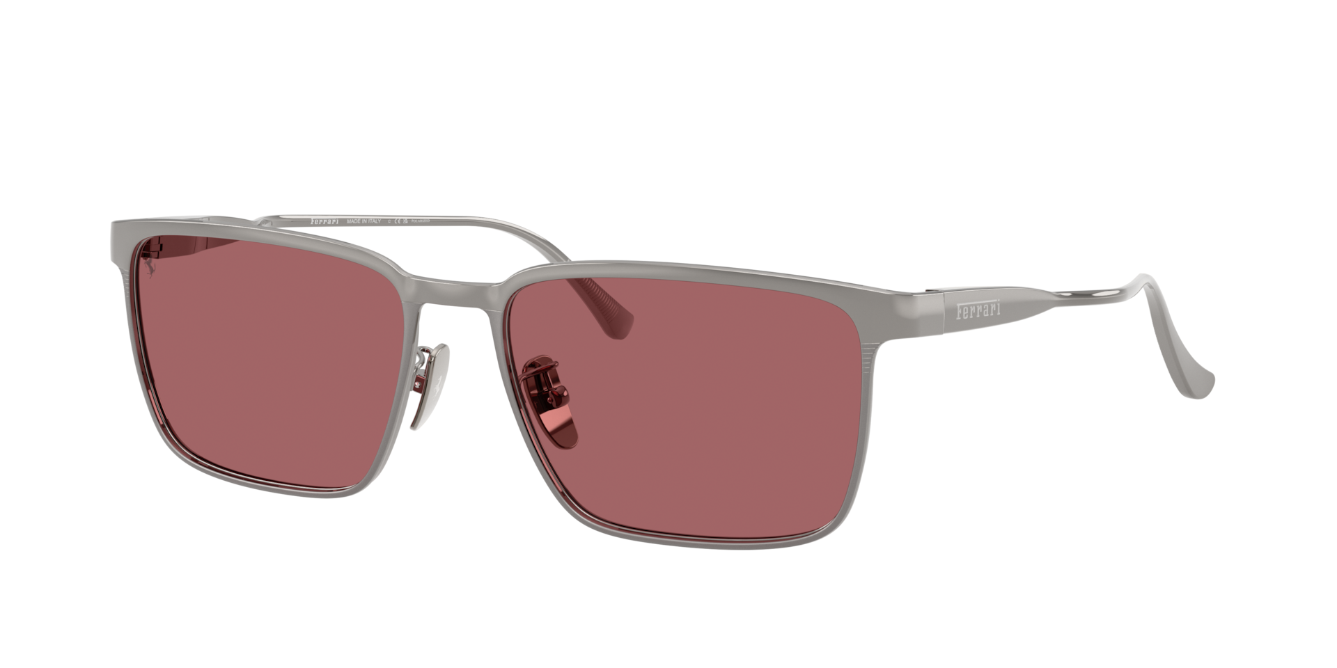 Ferrari Man Sunglass FH1033D -  Frame color: Gunmetal, Lens color: Red