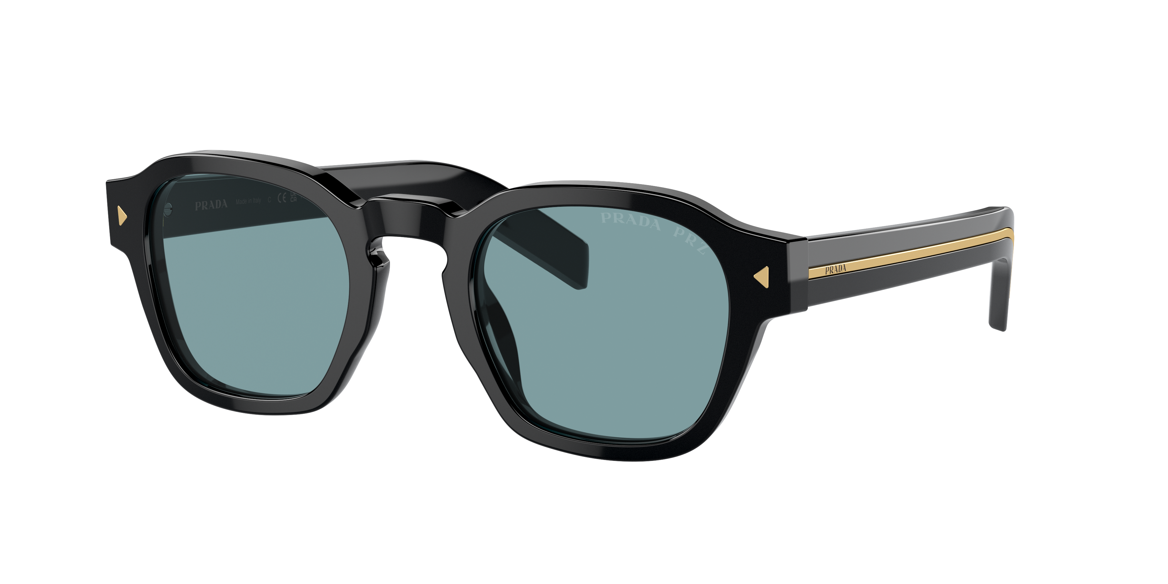Prada PR A16S L (52 - 24) with Green lenses and Black frame