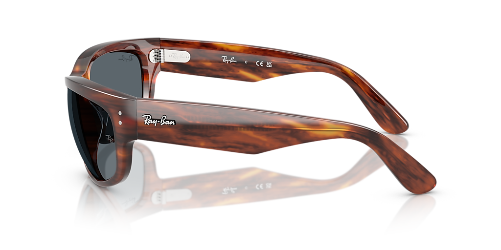 Ray-Ban Mega Balorama XL (63 - 19) with Blue lenses and Brown