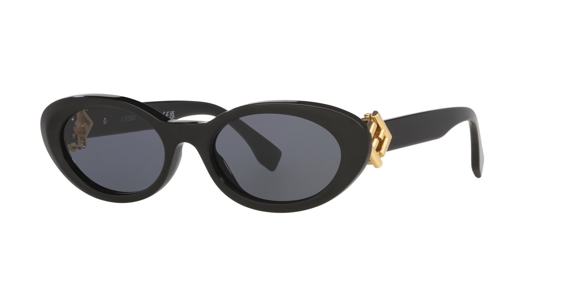 Fendi Fe40140U XS (53 - 18) with Blue lenses and Black frame