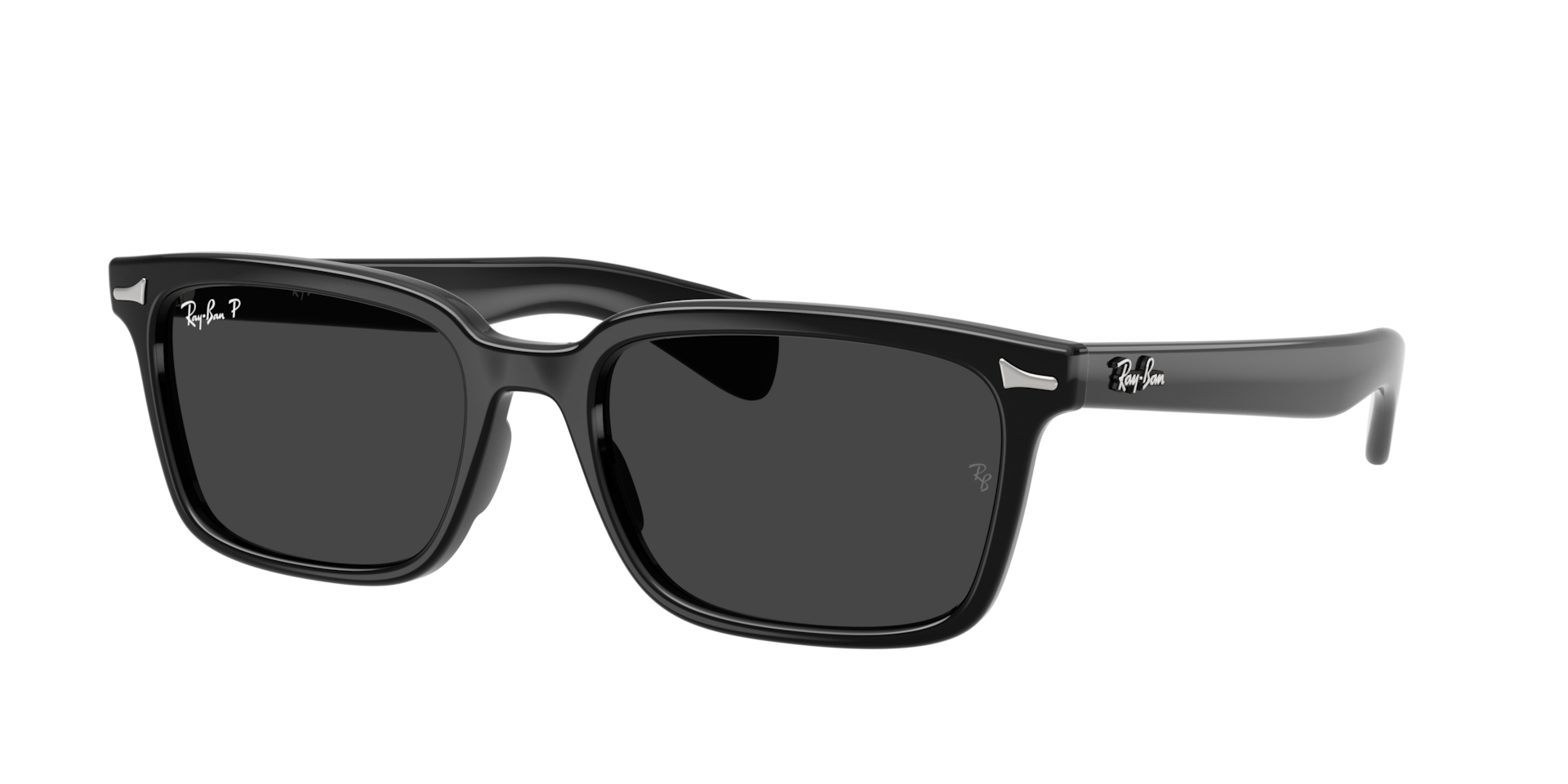Ray-Ban Unisex Sunglass Brunel - Couleur du Monture: Noir, Couleur de Lentille: Polarisé Noir
