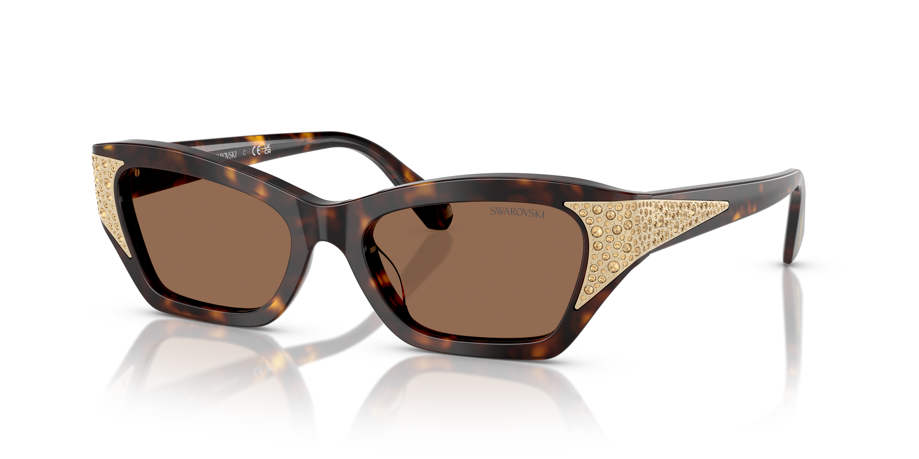 Swarovski SK6029 XL (53 - 18) with Brown lenses and Brown frame