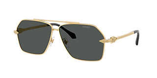 Versace VE2242 XL (61 - 13) with Grey lenses and Gold frame