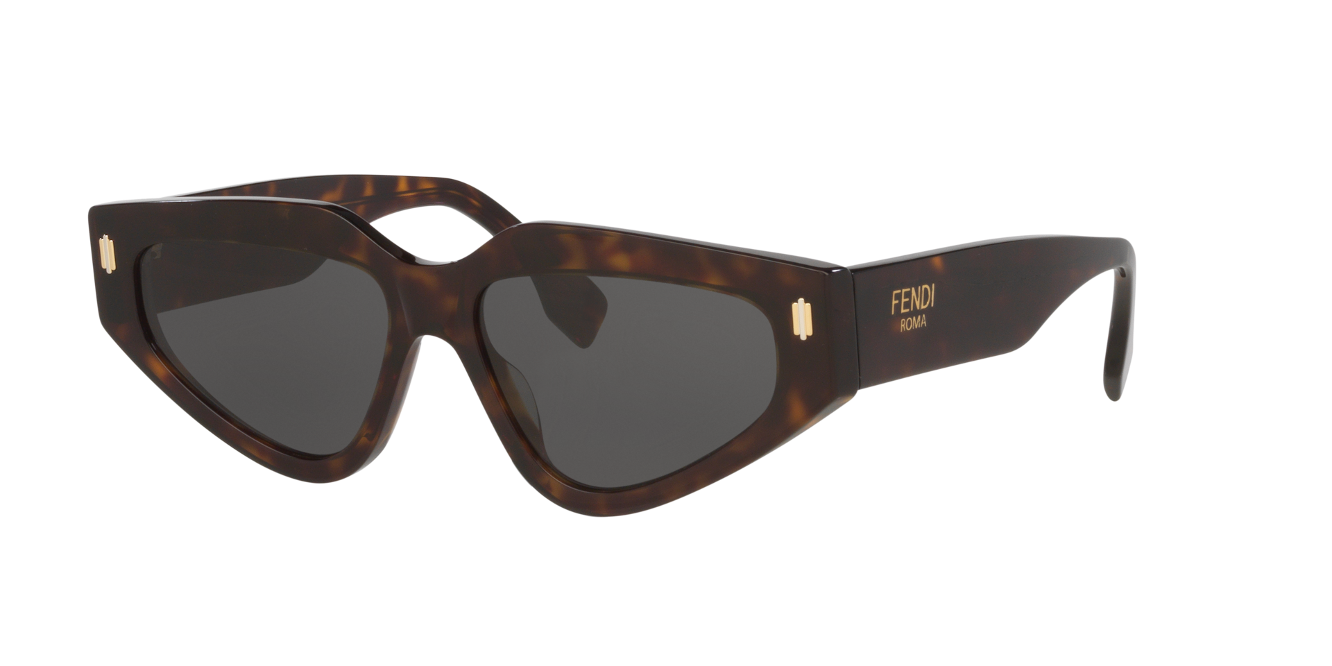 Fendi Femme Sunglass Fendi Roma FE40163U - Couleur du Monture caille de tortue Noir Couleur de Lentille Gris 203 €