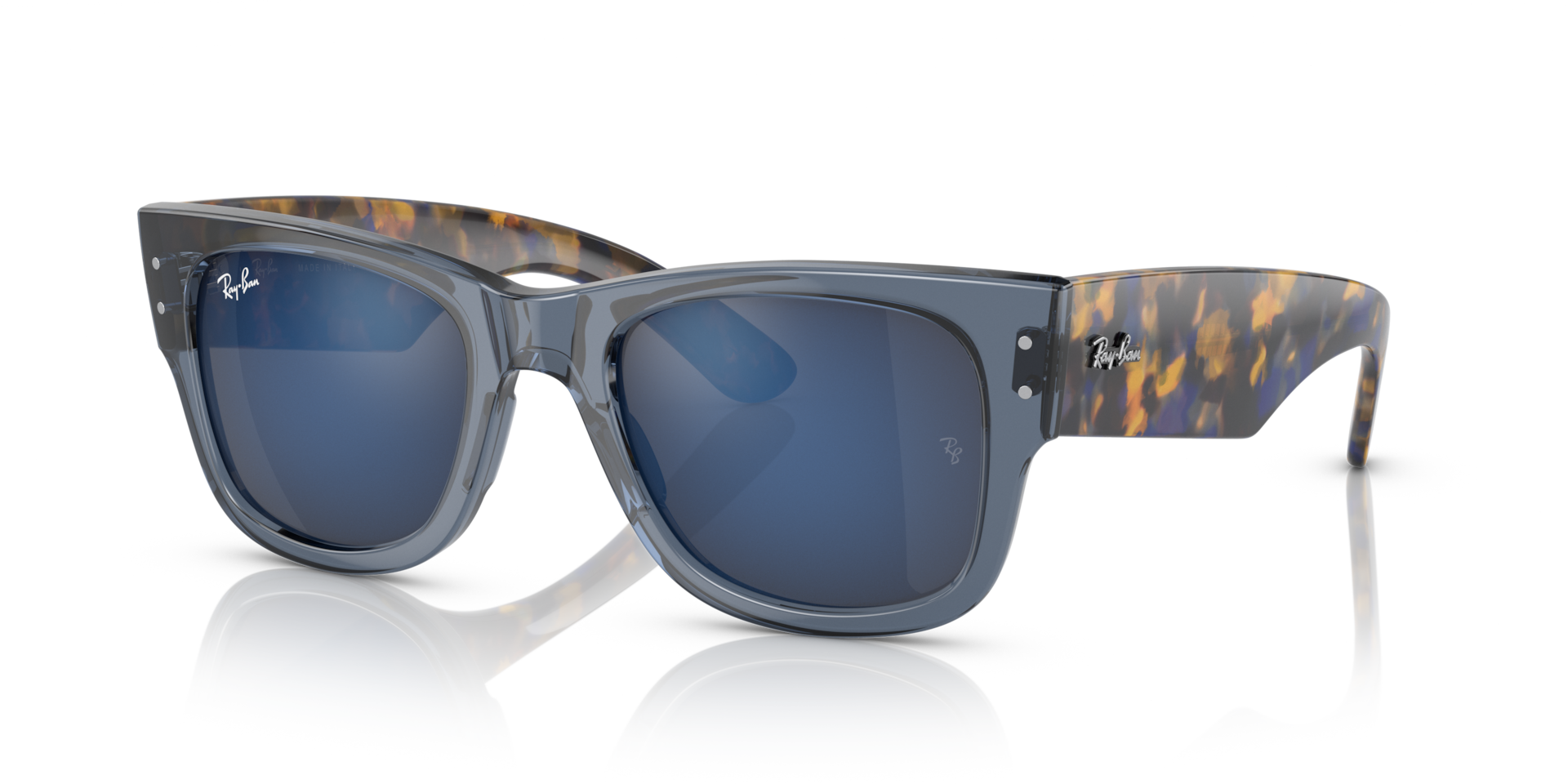 Ray-Ban Mega Wayfarer M (51 - 21) with Blue lenses and Blue frame