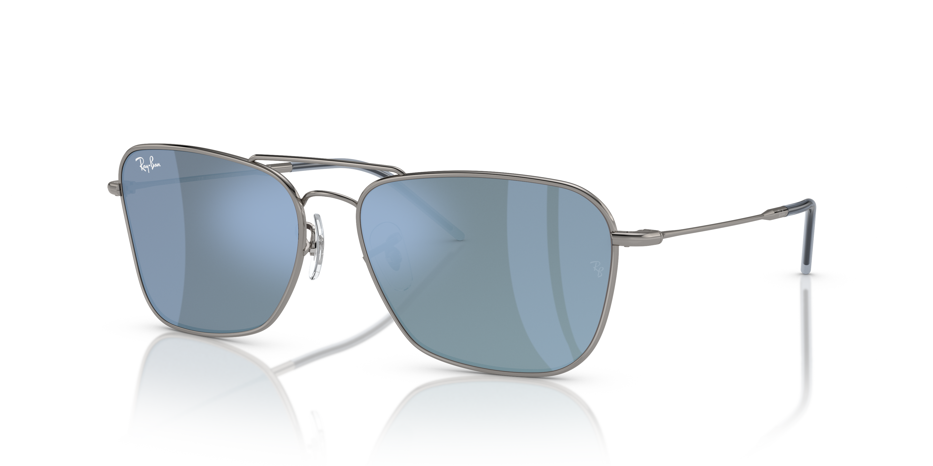 Ray-Ban Caravan Reverse XL (58 - 15) with Blue lenses and Grey