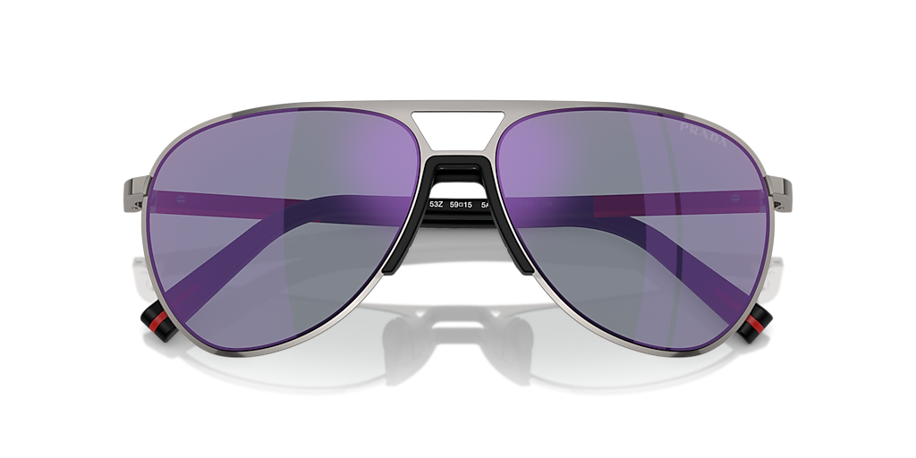 Prada Linea Rossa PS 53ZS XL (59 - 15) with Blue lenses and Grey
