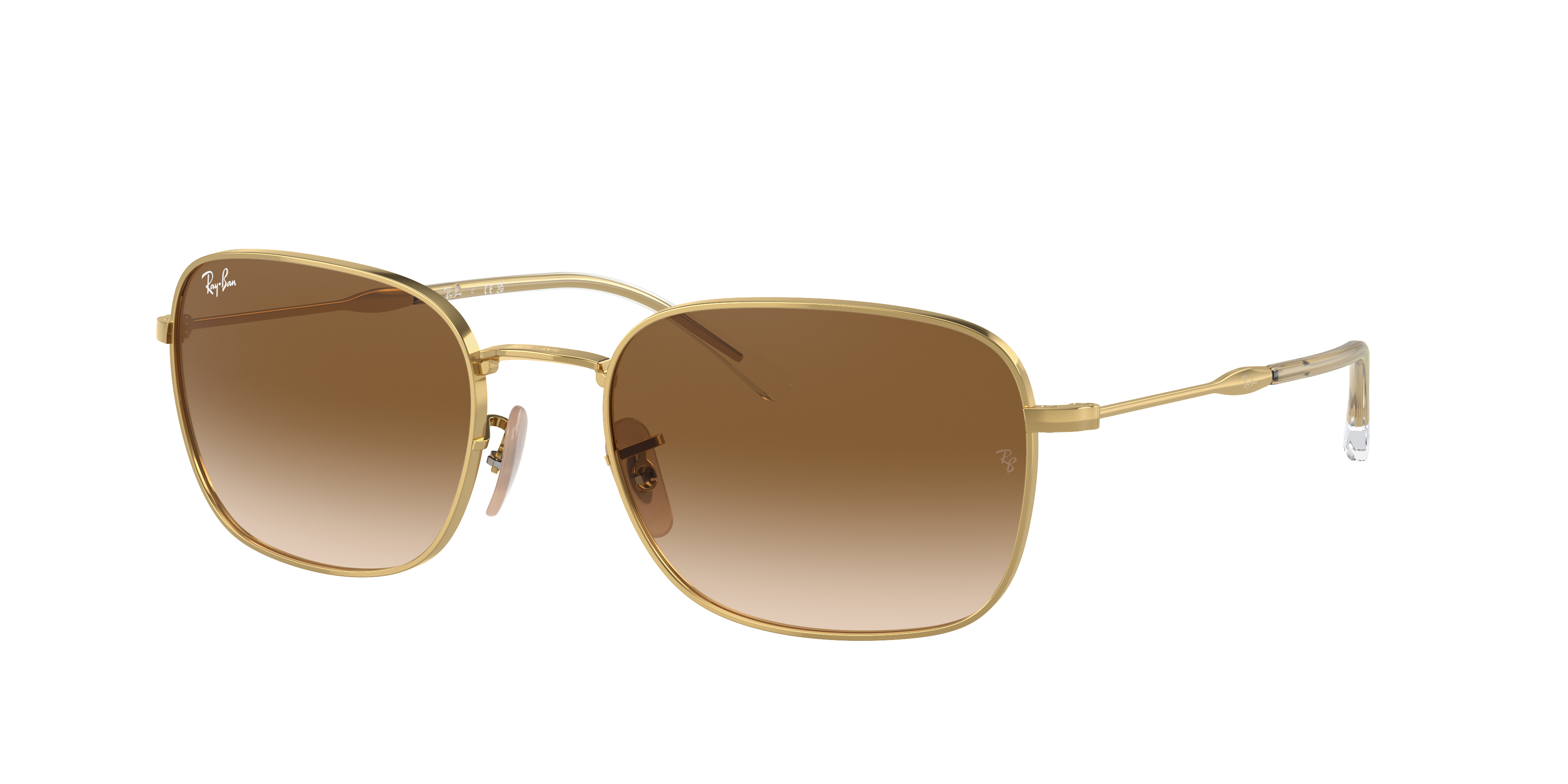 Ray-Ban RB3706 XL (57 - 20) with Brown lenses and Gold frame