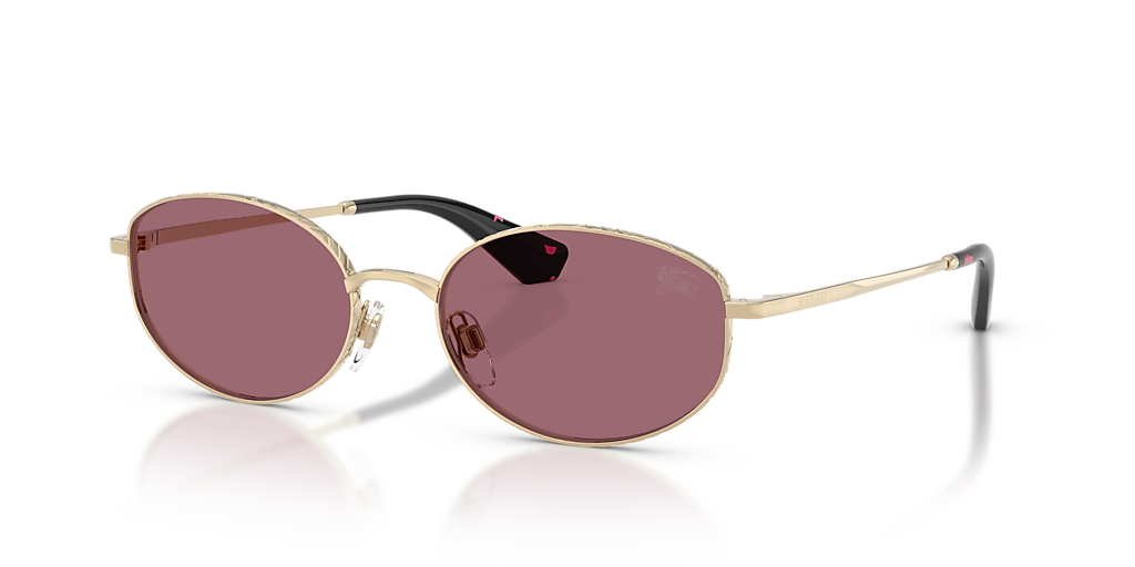 Burberry BE3169 L (55 - 18) with Violet lenses and Gold frame