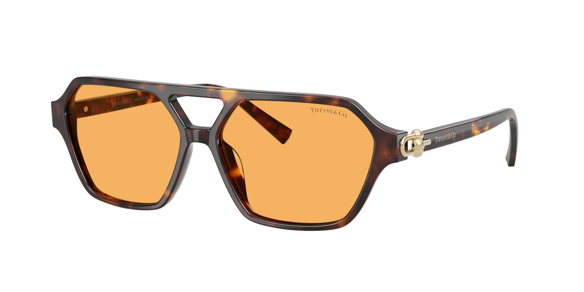 Tiffany & Co. Unisex Sunglass TF4264U - Frame color: Havana, Lens color: Yellow