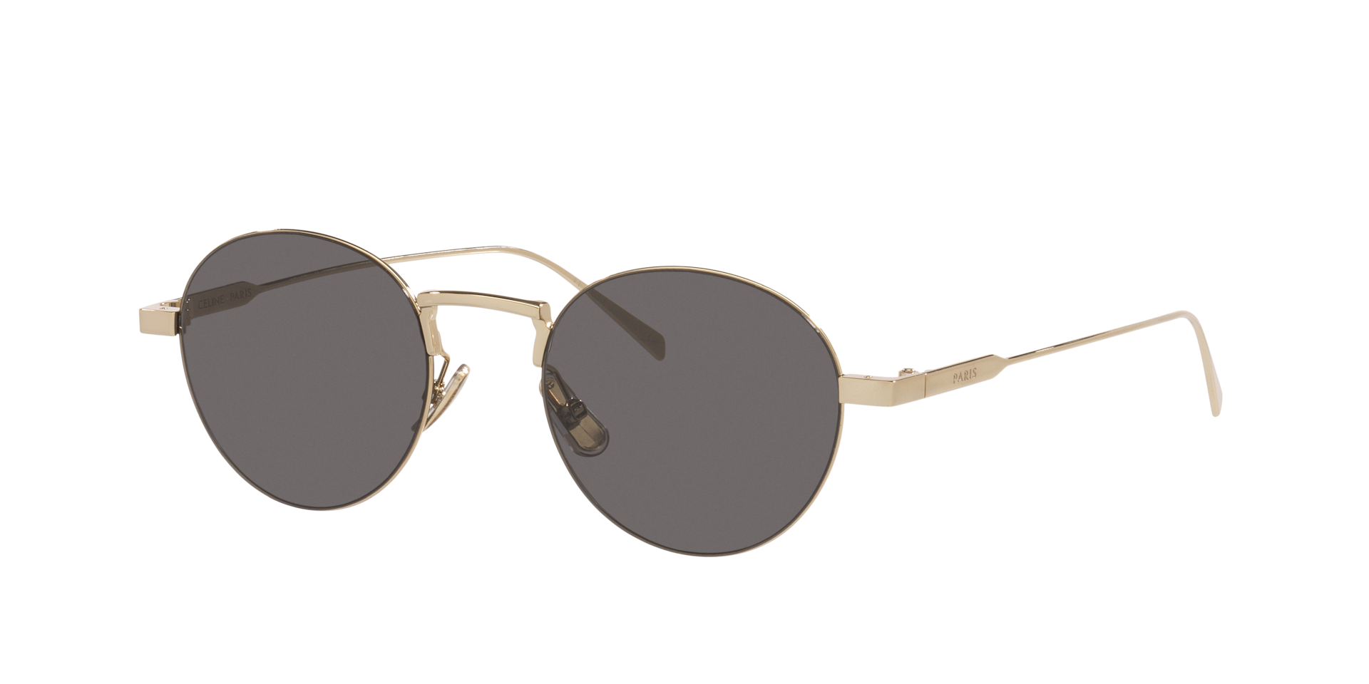 Celine Femme Sunglass Metal CL40346U - Couleur du Monture Or Couleur de Lentille Gris 370 €