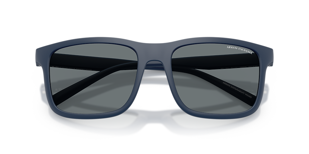 Armani Exchange AX4145S XXL (57 - 19) with Blue lenses and Blue