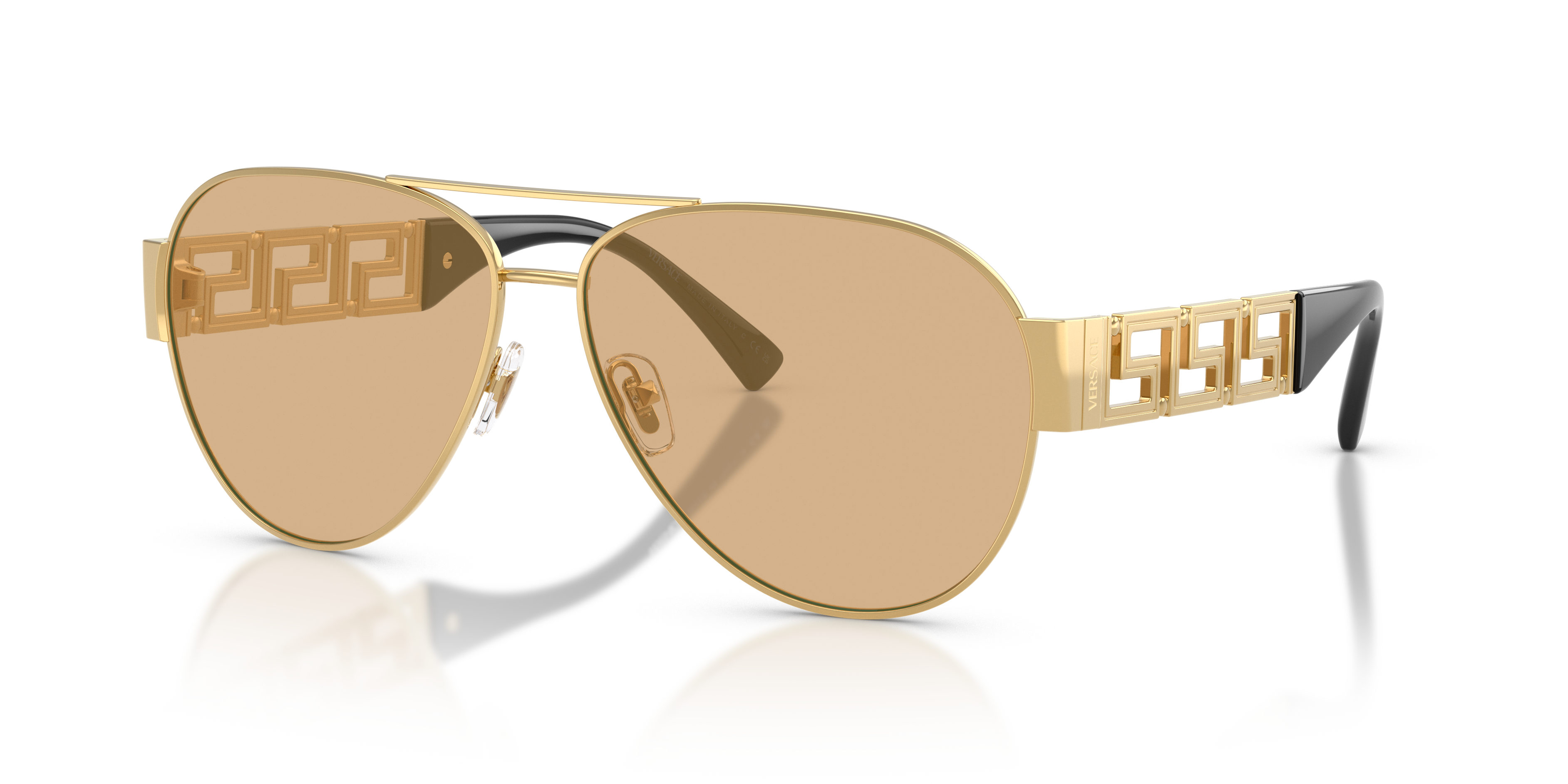 Versace VE2289 XL (61 - 13) with Yellow lenses and Gold frame