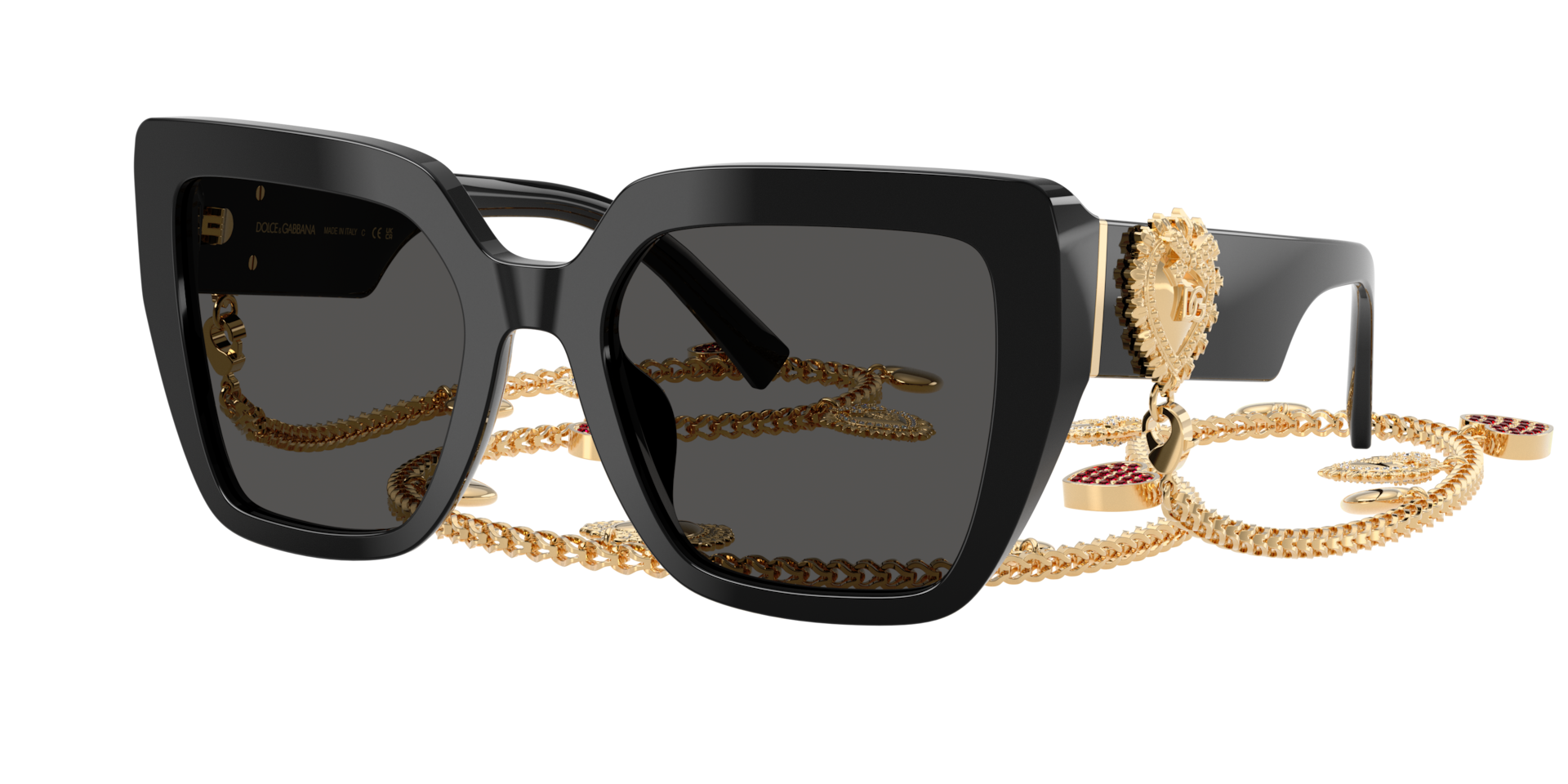 Dolce&Gabbana DG4538 L (54 - 20) with Grey lenses and Black frame