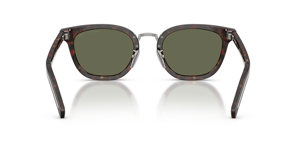 Prada PR C01SD L (52 - 23) with Green lenses and Tortoise frame