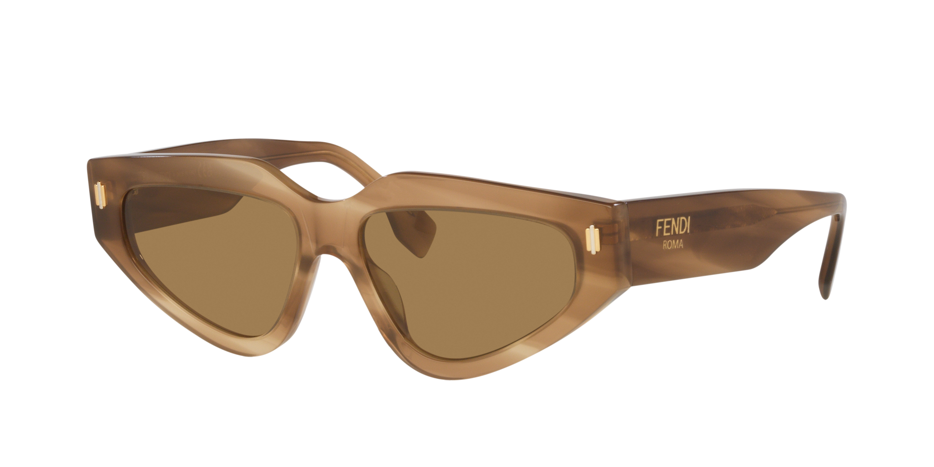 Fendi Femme Sunglass Fendi Roma FE40163U - Couleur du Monture Marron clair Couleur de Lentille Brun 145 €