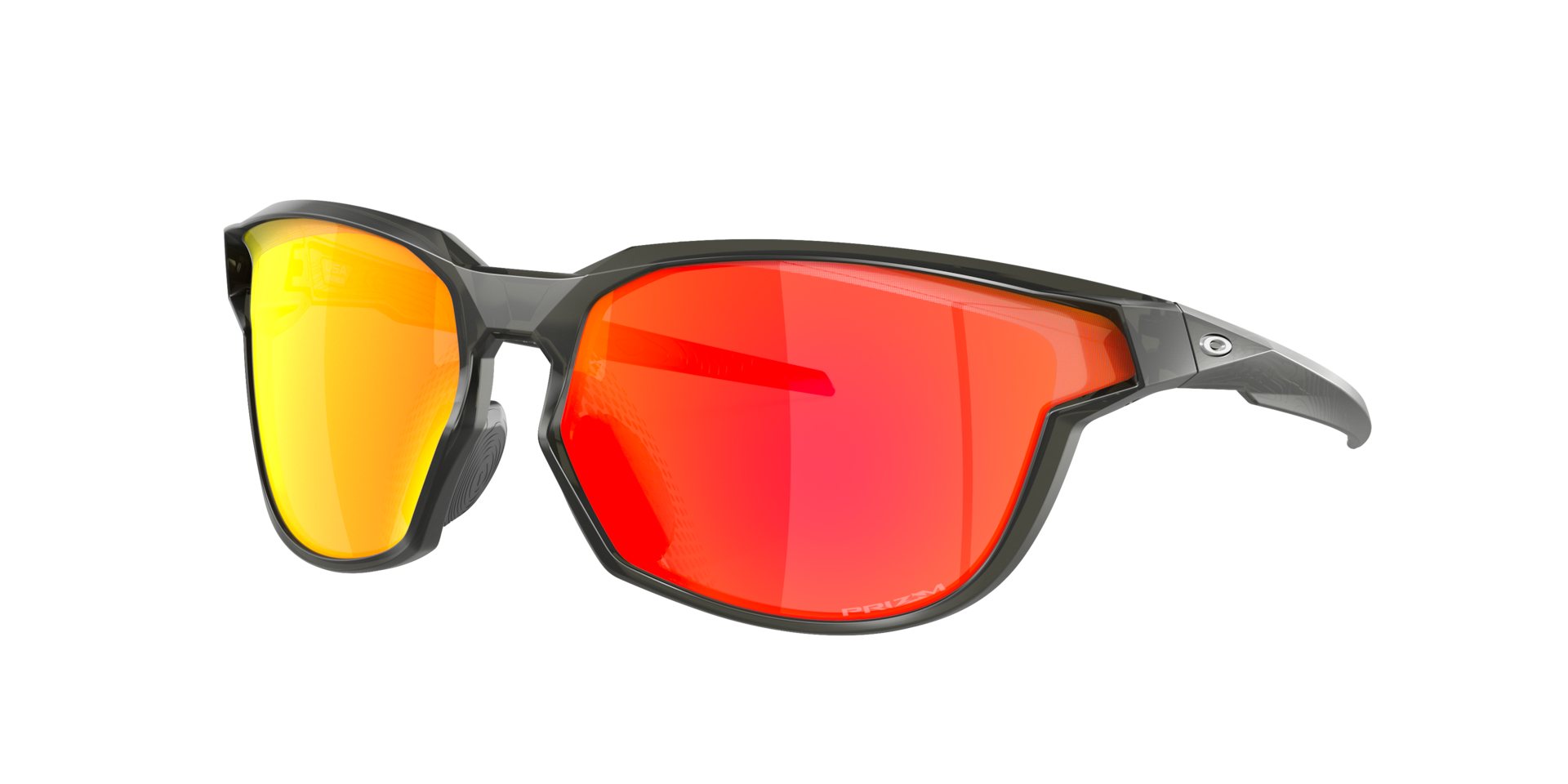 Oakley Man Sunglass Kaast -  Frame color: Matte Grey Smoke, Lens color: Prizm Ruby