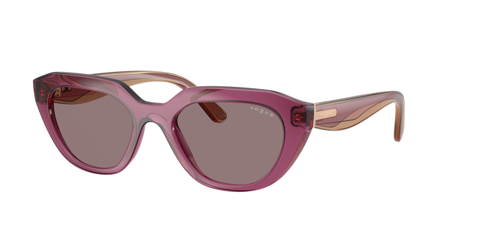 Vogue Eyewear Woman Sunglass VO5711S -  Frame color: Transparent Purple, Lens color: Dark Purple