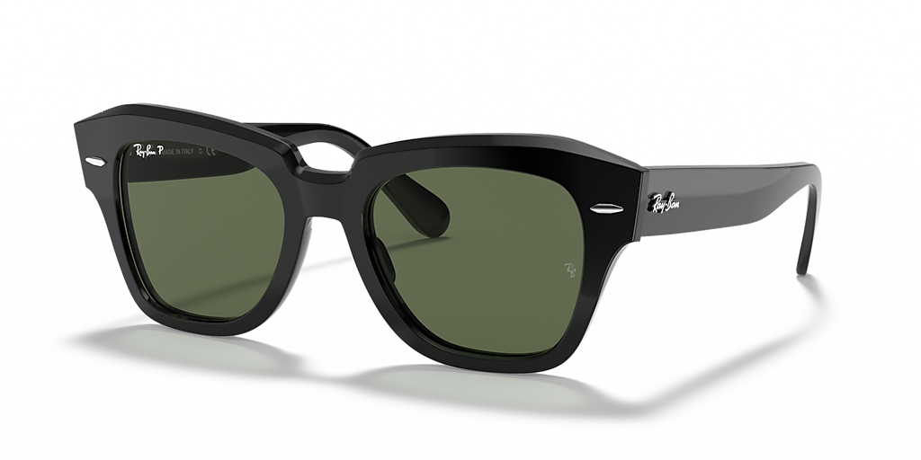 Ray-Ban State Street M (49 - 20) with Green lenses and Black frame